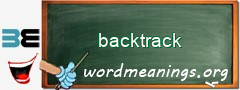 WordMeaning blackboard for backtrack